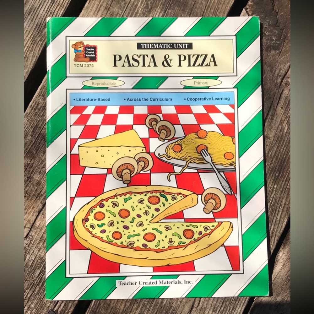 Pizza & pasta unit study work book, homeschool,teacher,educational